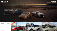 Desktop Screenshot of plazaautoyuma.com